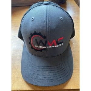 Richardson 112 Trucker Mesh SnapBack Cap Black/Charcoal Machining & Fabrication